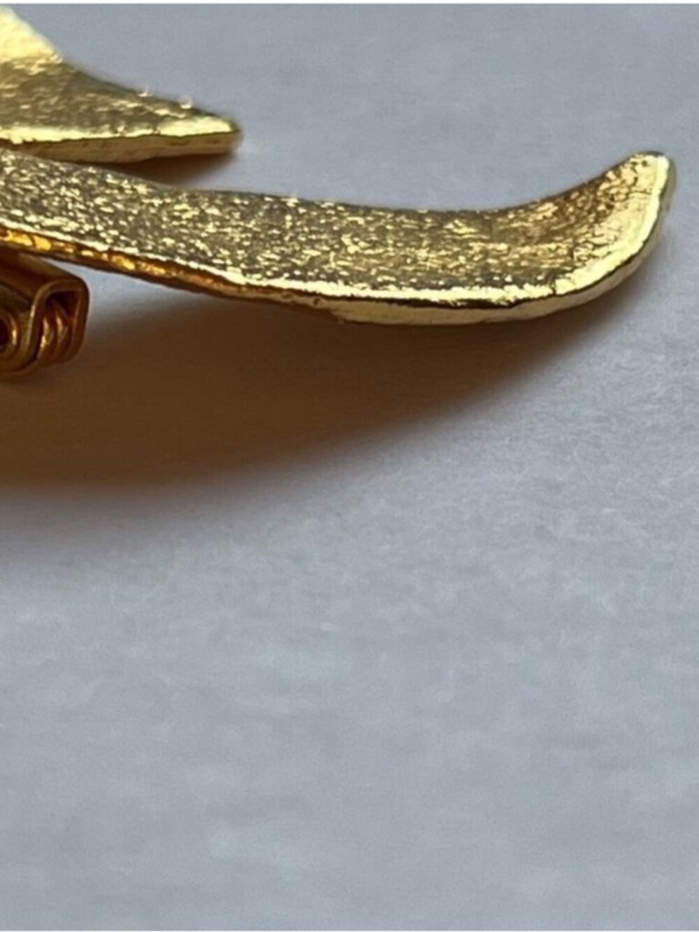 Vintage Brooch Cecile Jeanne Paris Jewelry Gold Pin Dove Art 24K Statement Bird - Picture 11 of 14